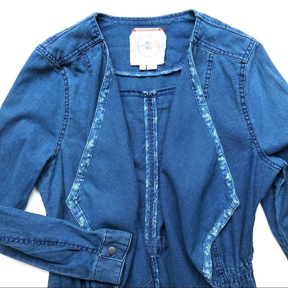 Anthropologie Hei Hei Oversized Denim Jacket - Picture 6 of 12